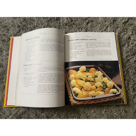 Betty Crocker’s Microwave Cookbook 1981 Vintage Hardcover Random House - Picture 5 of 7